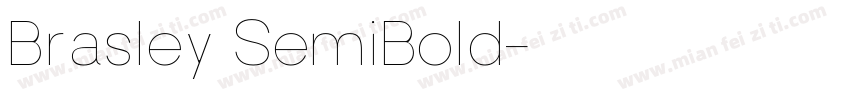 Brasley SemiBold字体转换